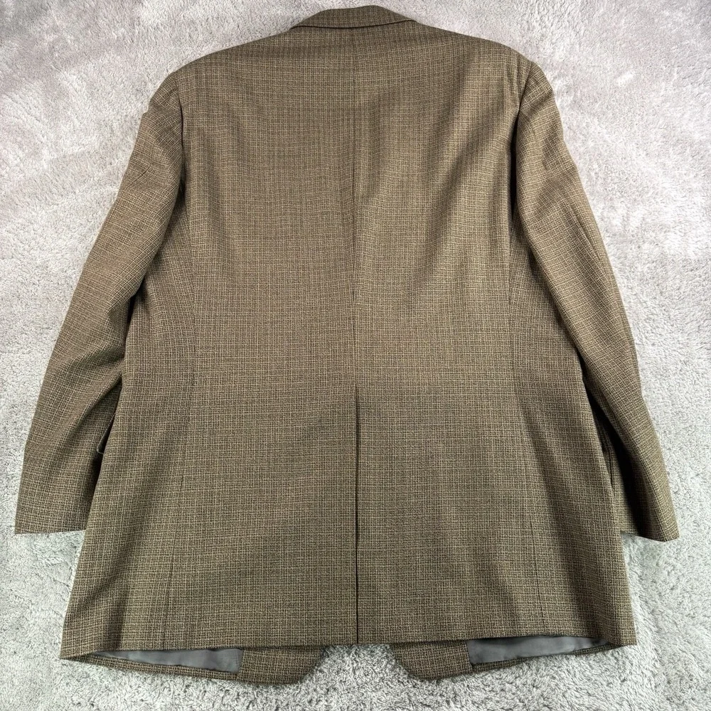 Hickey Freeman Nordstrom Mens 46L Brown Wool Silk Blazer Sport Coat Canterbury
